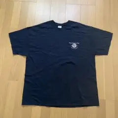 USA古着　GILDAN 企業ロゴTシャツ　ブラック黒　2XL