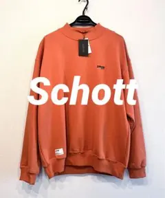 【新品】Schott オレンジ クルーネック トレーナー スウェット　2XL