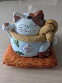 猫舎道楽堂本舗　色絵 陶器　 招き猫　貯金箱