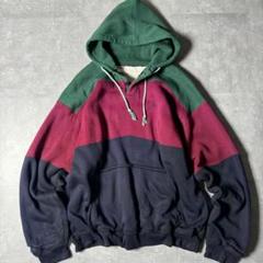 1980's〜 マルチパターン ダブルフェイス Hネック フーディー