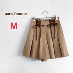 アクシーズファム ショートパンツ M スカパン ベージュ 可愛い ガーリー