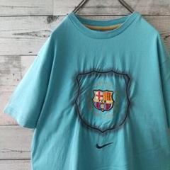 希少☆ナイキ バルセロナ 刺繍センターロゴ カンプノウ50周年記念 Tシャツ