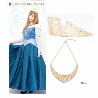 シークレットハニー オーロラ姫 ドレス＆ティアラ 仮装 衣装 コスプレ 大人