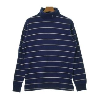 POLO GOLF ポロゴルフ Tシャツ・カットソー L 紺x白(ボーダー) 【古着】【中古】