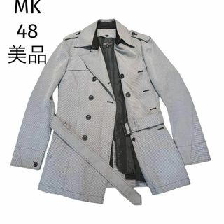 新品同様　MK ミッシェルクランオム　トレンチコート　千鳥格子　48 ライナー付