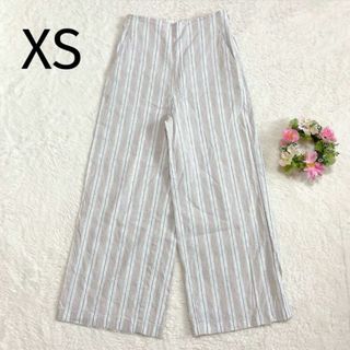 【23区／ユナイテッドアローズ】 リネン混 ワイドパンツ XS オンワード樫山