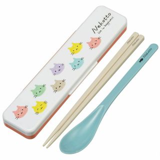 スケーター(Skater) 箸 スプーン コンビセット 18cm 抗菌加工 お弁
