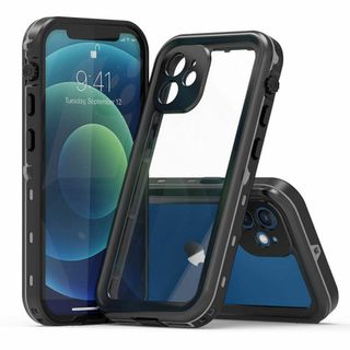iPhone15 防水ケース 6.1インチクリア 両面ケース 耐衝撃 頑丈 防塵