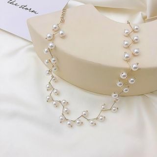 大人気♡　パール　ネックレス　チョーカー　アクセサリー　パール　ゴールド　韓国