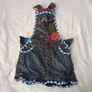 oilily 刺繍デザインのオーバーオール