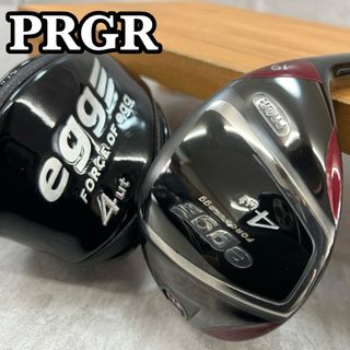PRGR　プロギア　NEW　赤egg　エッグ　2017年　メンズゴルフ4UT　カーボン　SR　19°　右利き用　ユーティリティー　ヘッドカバー