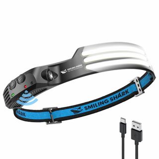 Smiling Shark 充電式 LED ヘッドライト, 【最新款・PSE认证