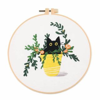 【色:猫】ししゅうキット 刺繡キット セット 初心者セット クロスステッチキット