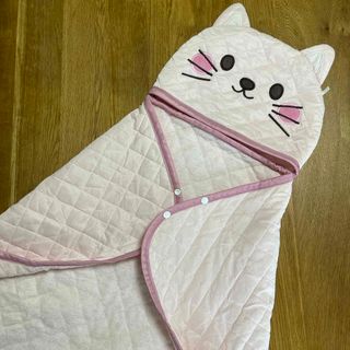 3way 接触冷感　クールケット　ねこ　ピンク