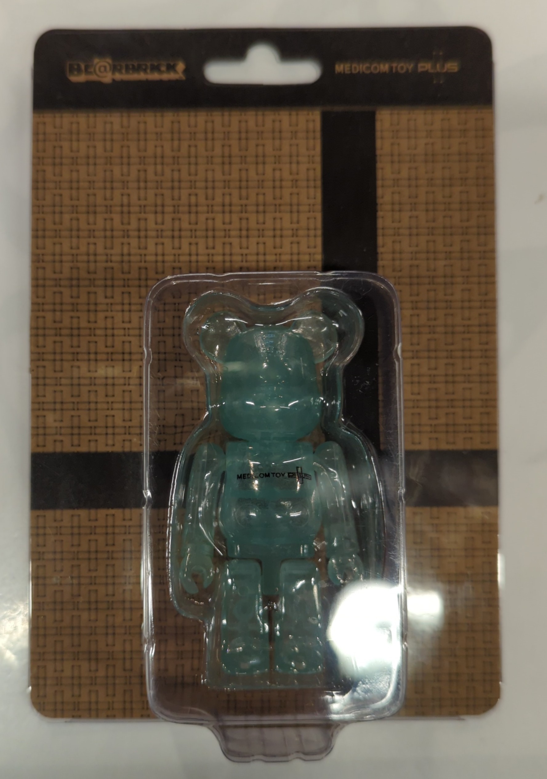 MEDICOM TOY BE@RBRICK MEDICOM TOY PLUS CLEAR G.I.D 100%