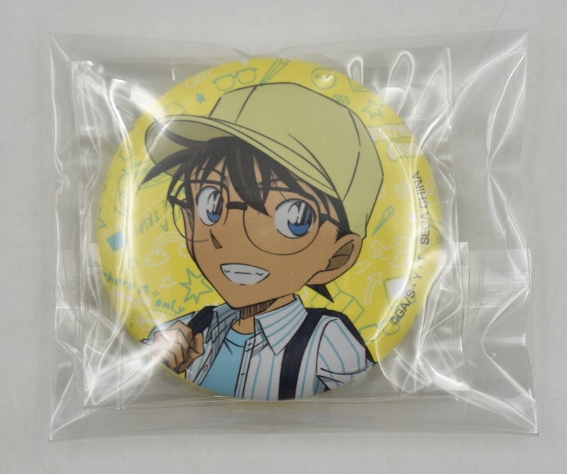 セガ ラッキーくじ 名探偵コナン Good Day! Good Travel!! J賞 江戸川コナン 缶バッジセット(2個組)